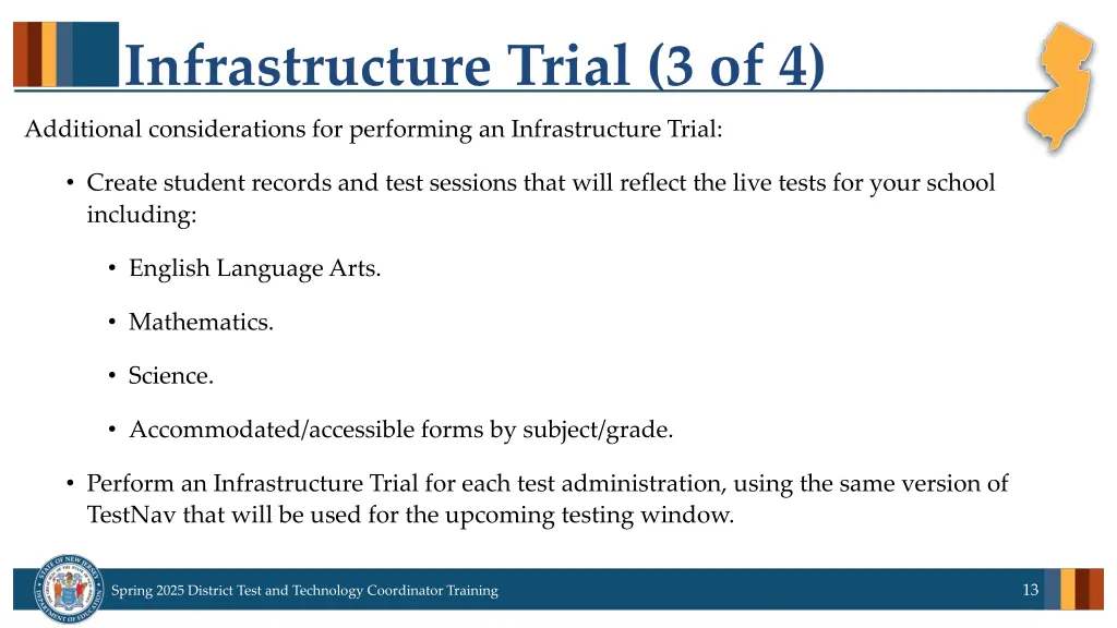 infrastructure trial 3 of 4