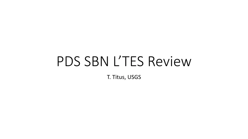 pds sbn l tes review
