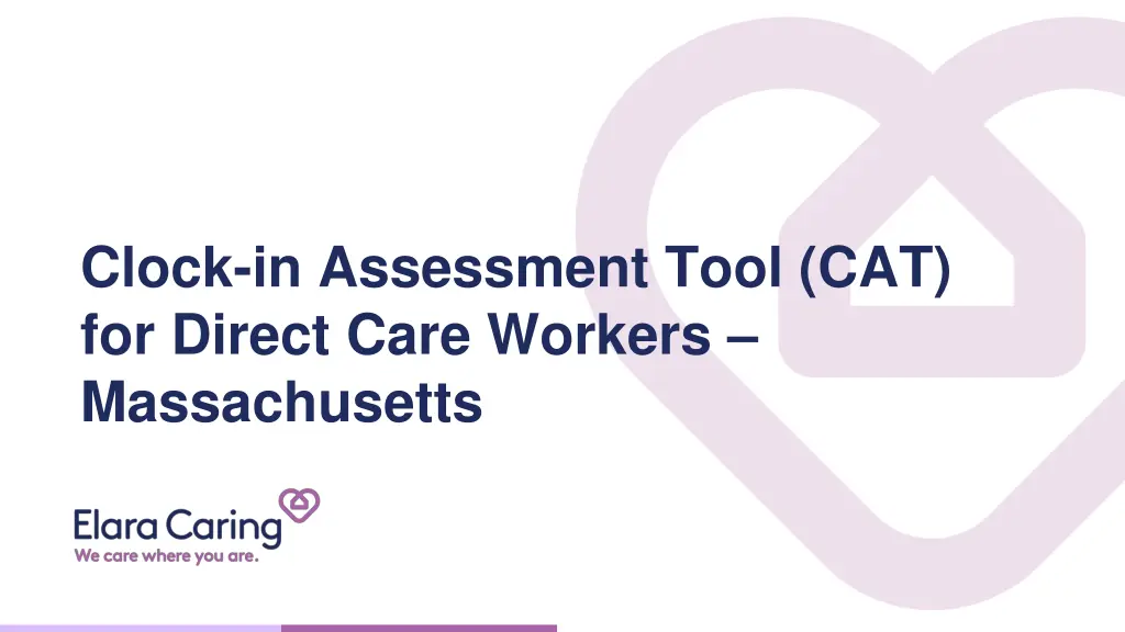 clock in assessment tool cat for direct care