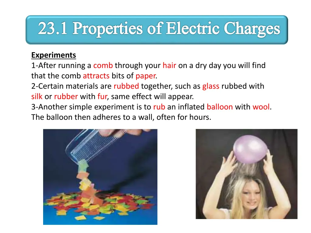 23 1 properties of electric charges