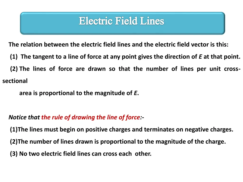 electric field lines