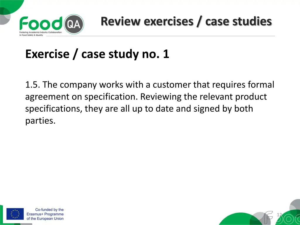 review exercises case studies 7