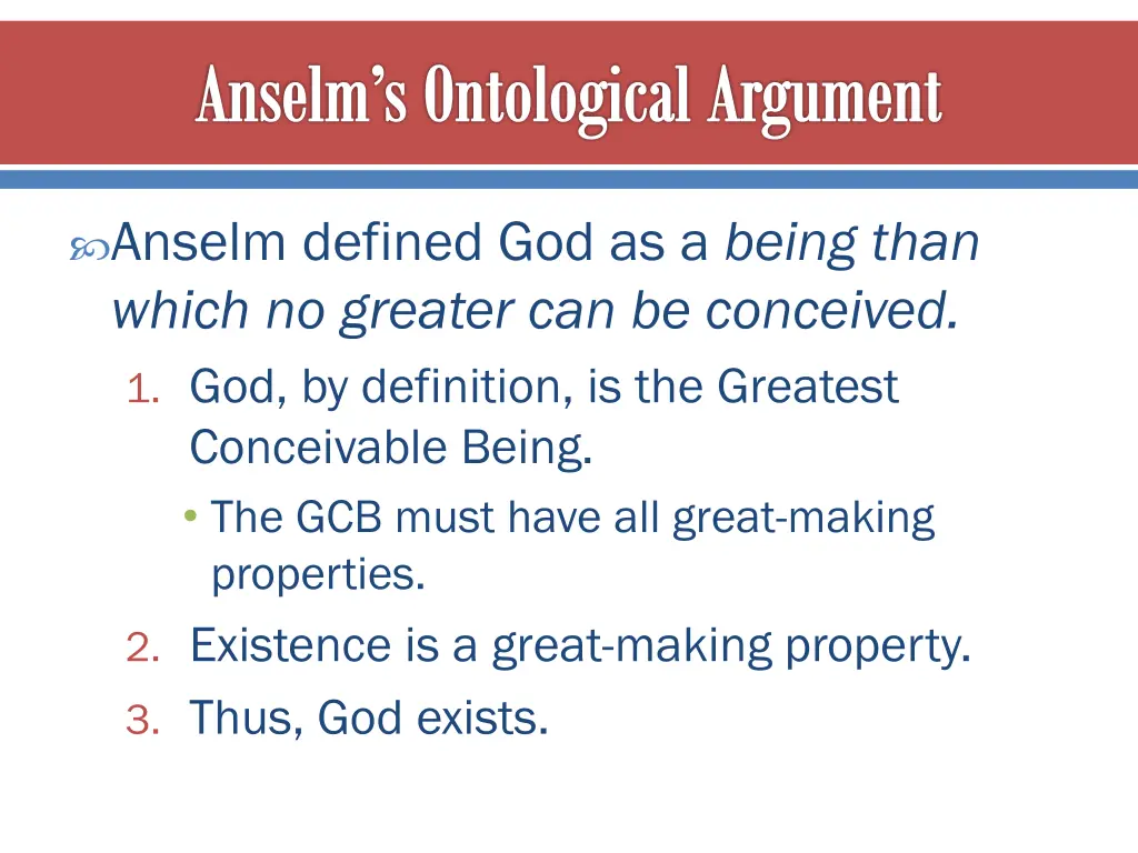 anselm s ontological argument