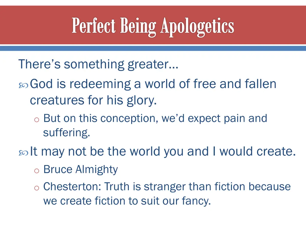 perfect being apologetics 1