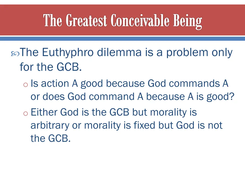 the greatest conceivable being 4