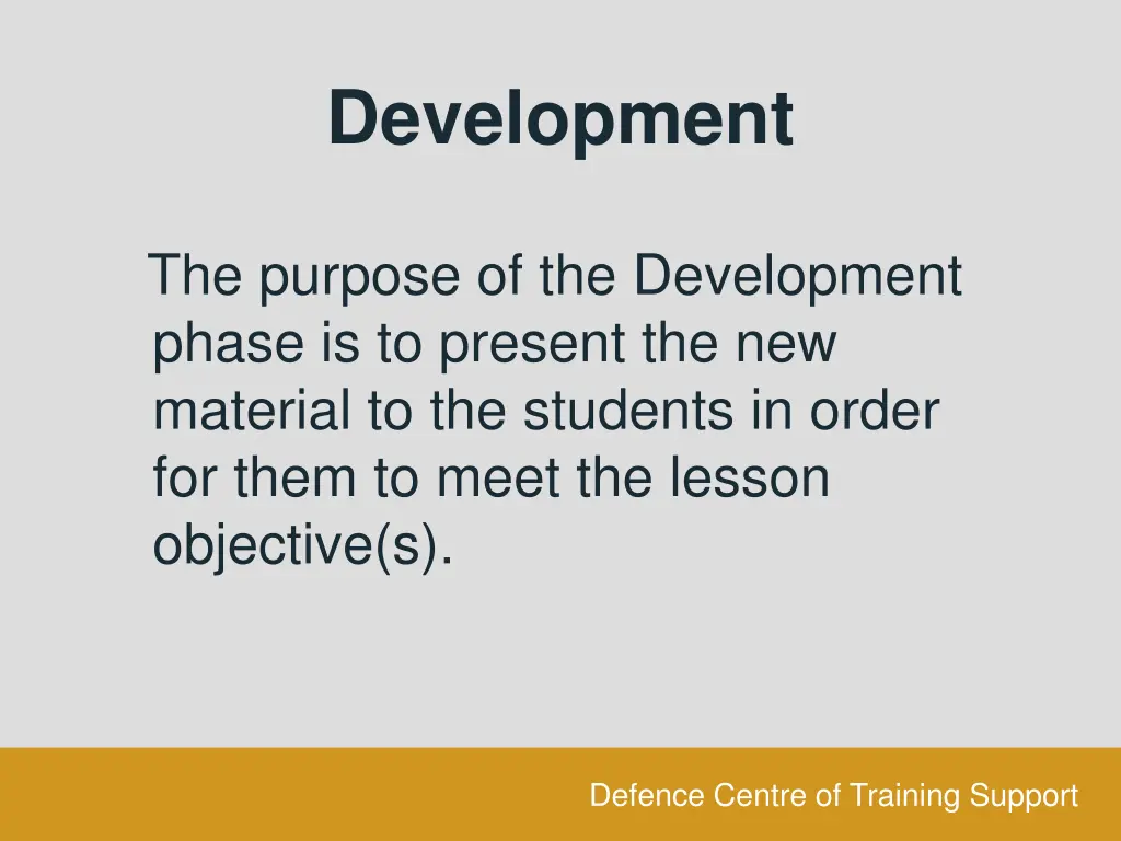 development