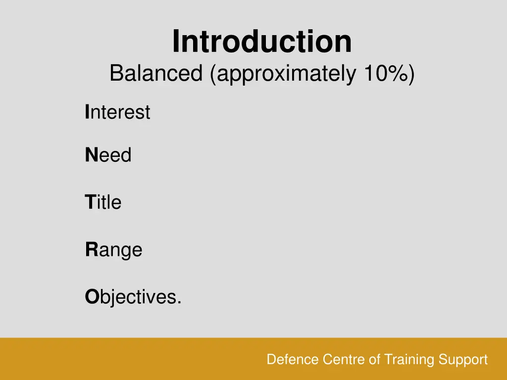 introduction balanced approximately 10