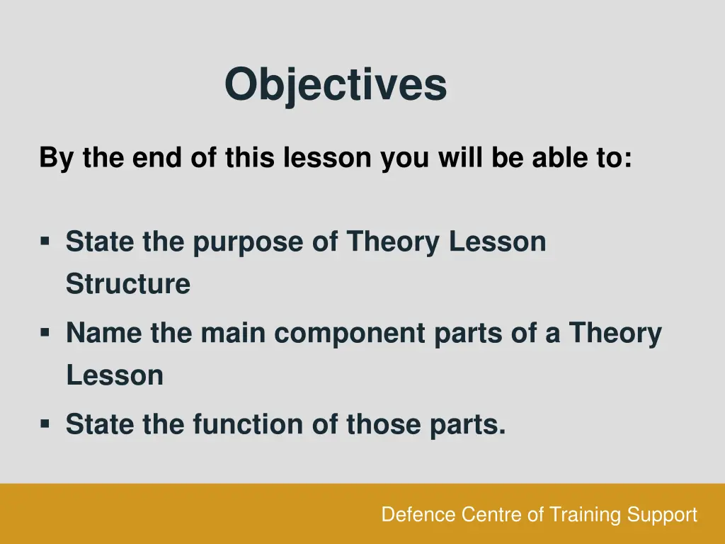 objectives