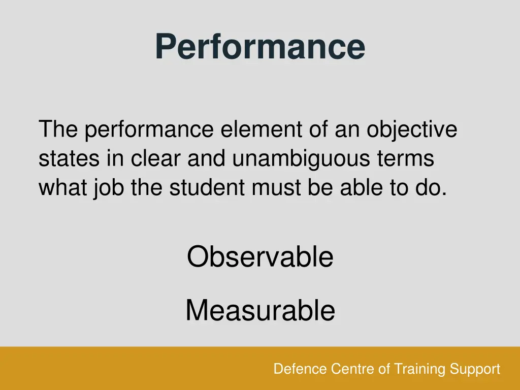 performance