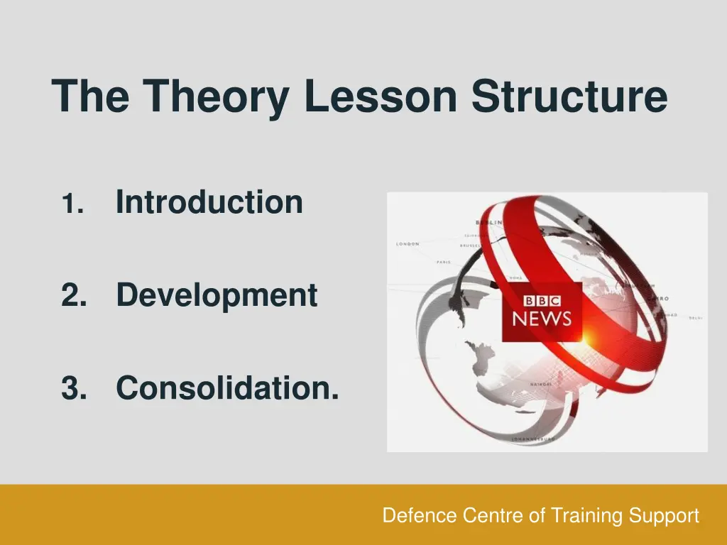 the theory lesson structure