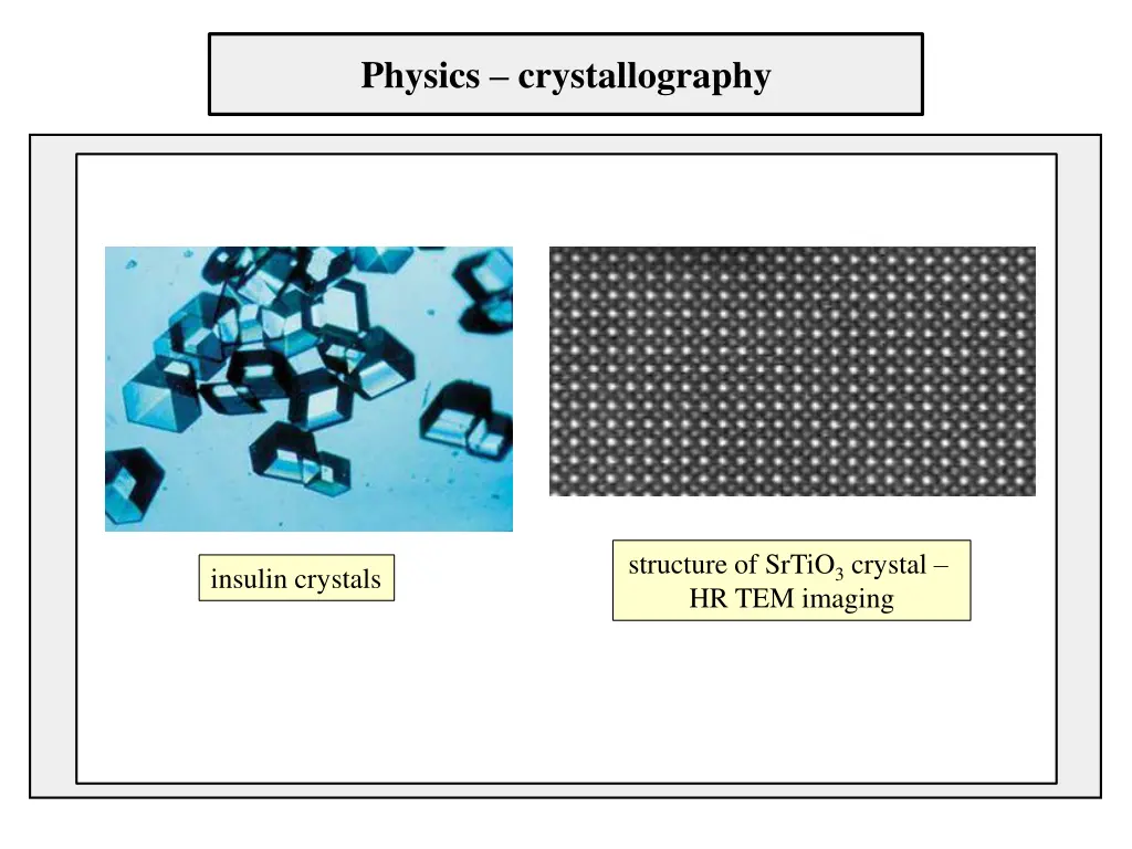 physics crystallography
