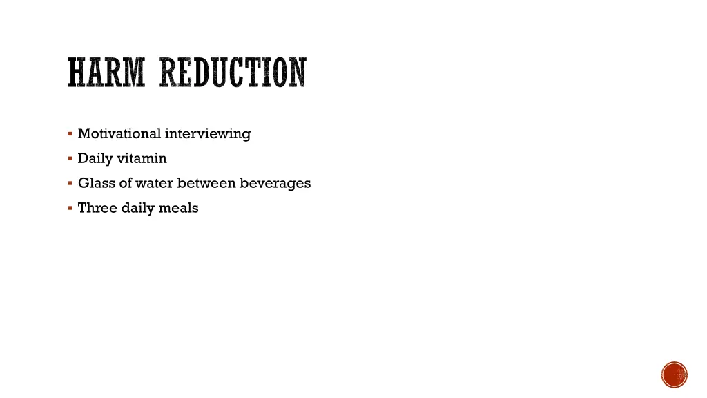 harm reduction