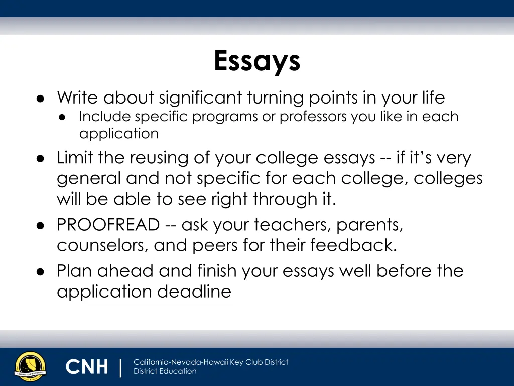 essays