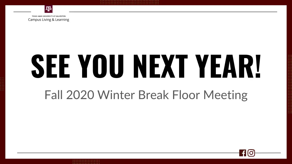 see you next year fall 2020 winter break floor