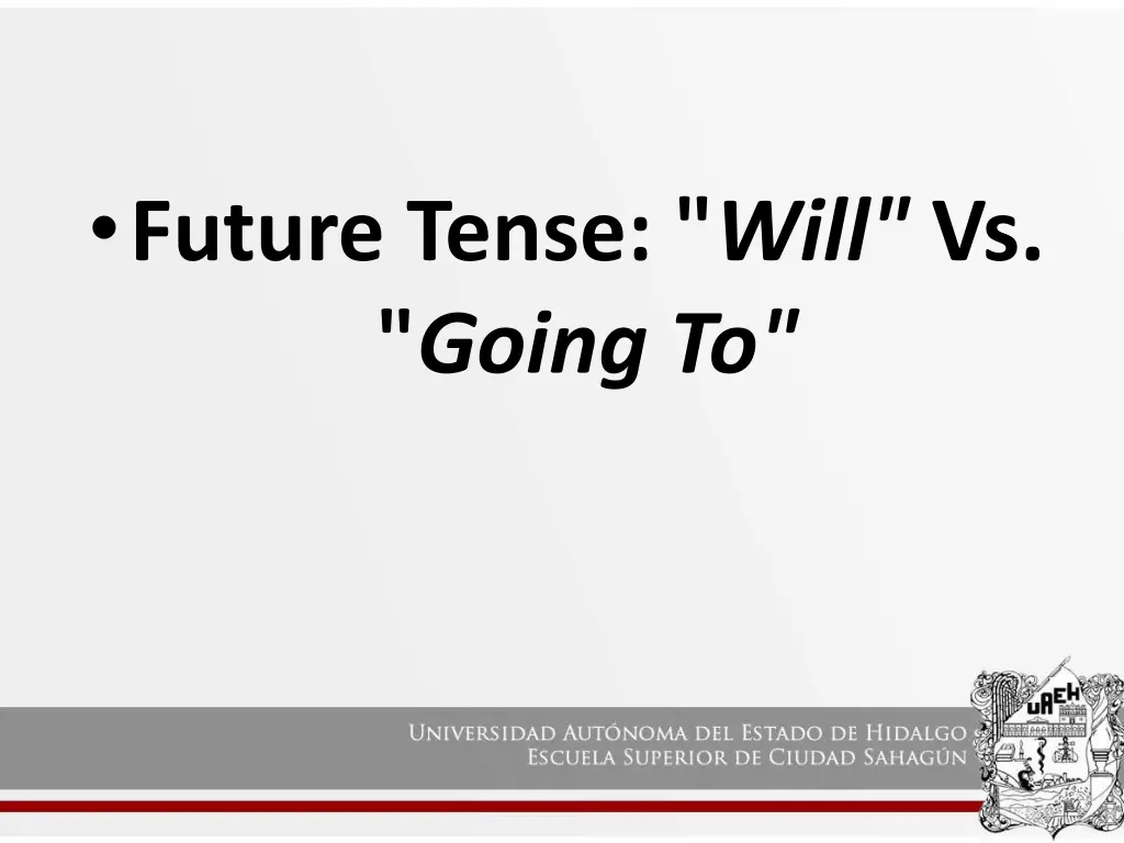future tense will vs going to