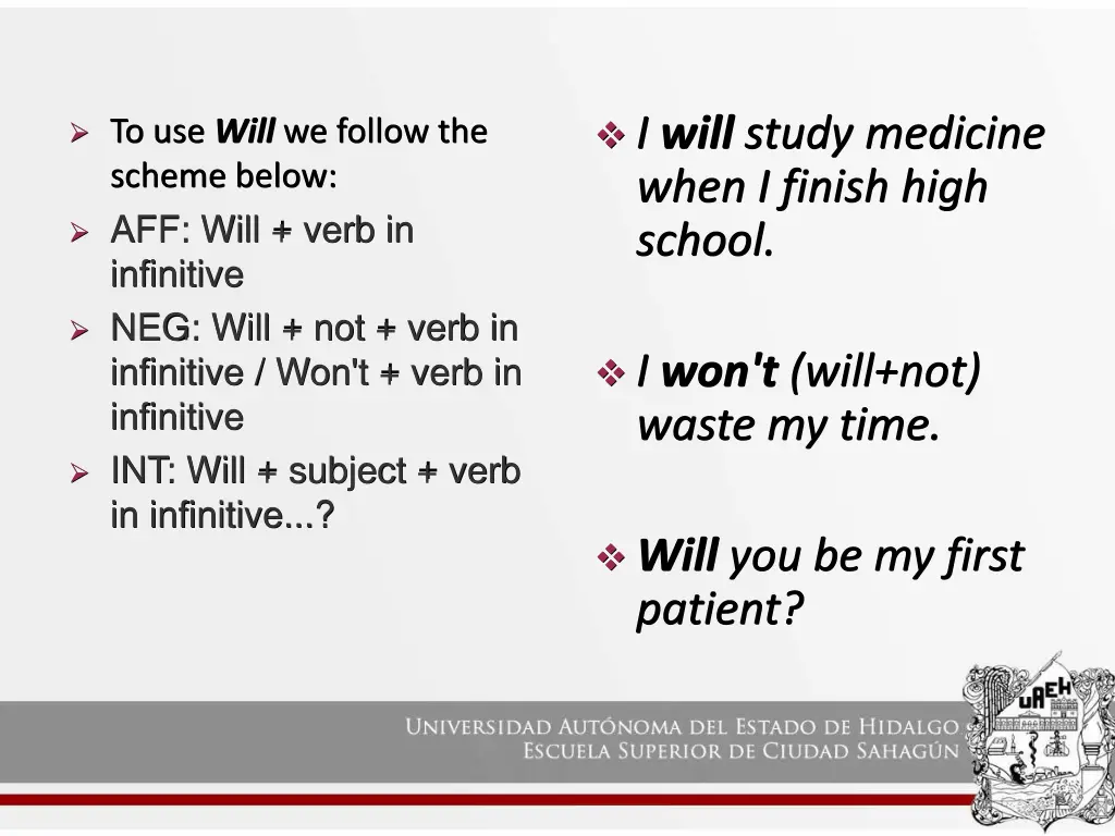 i will study medicine when i finish high school