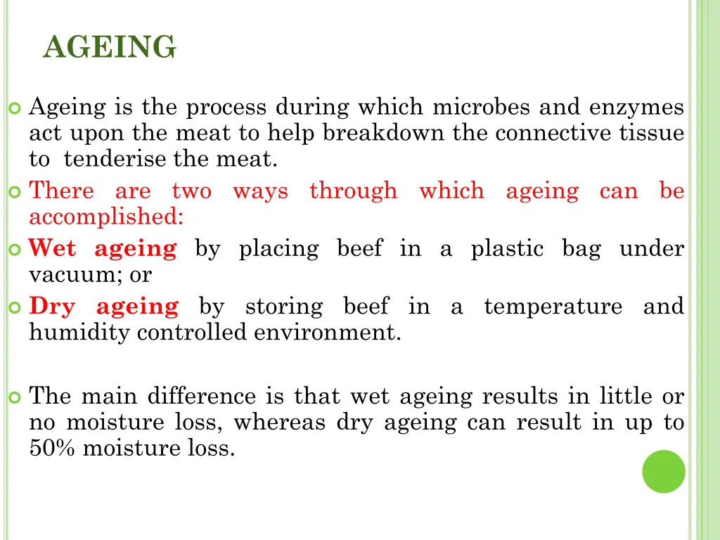 ageing