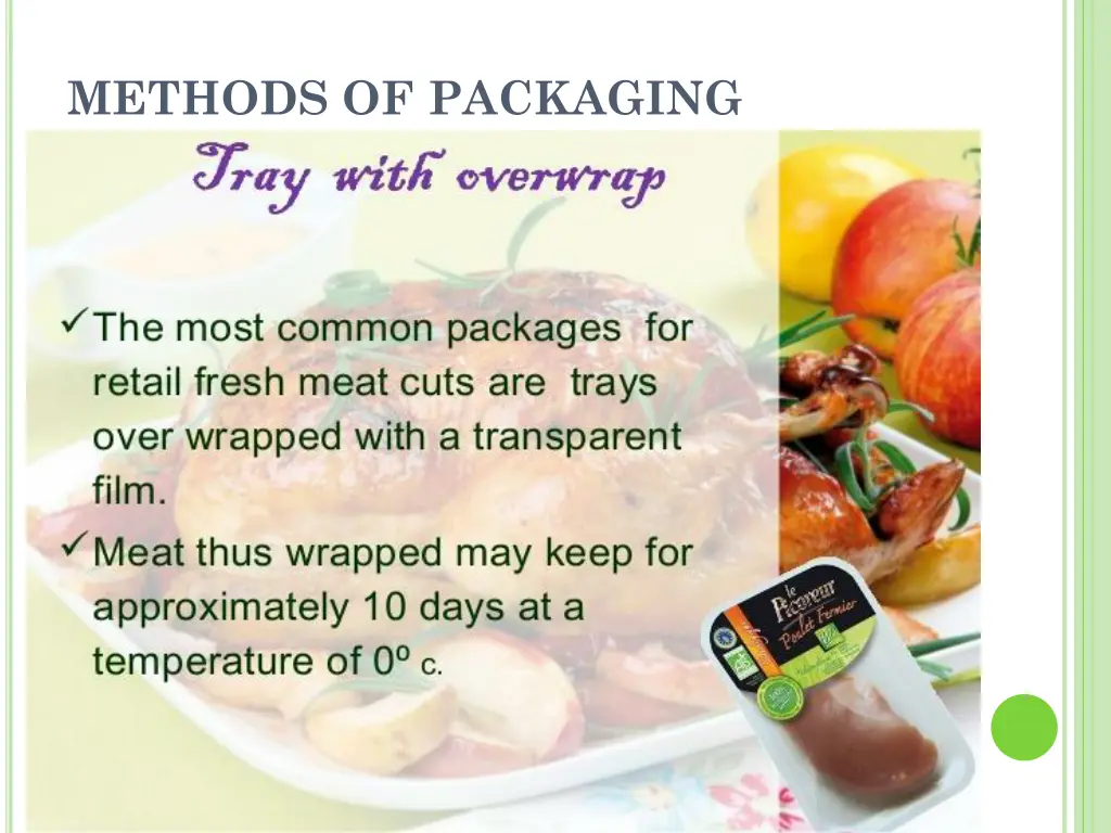 methods of packaging