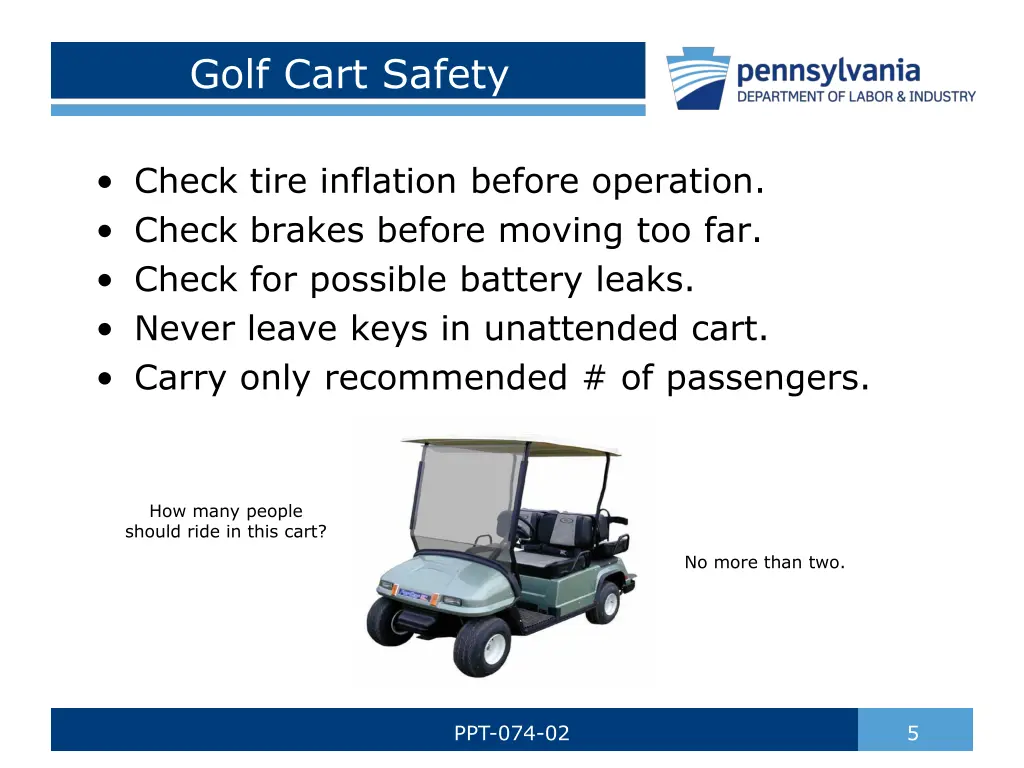 golf cart safety 1