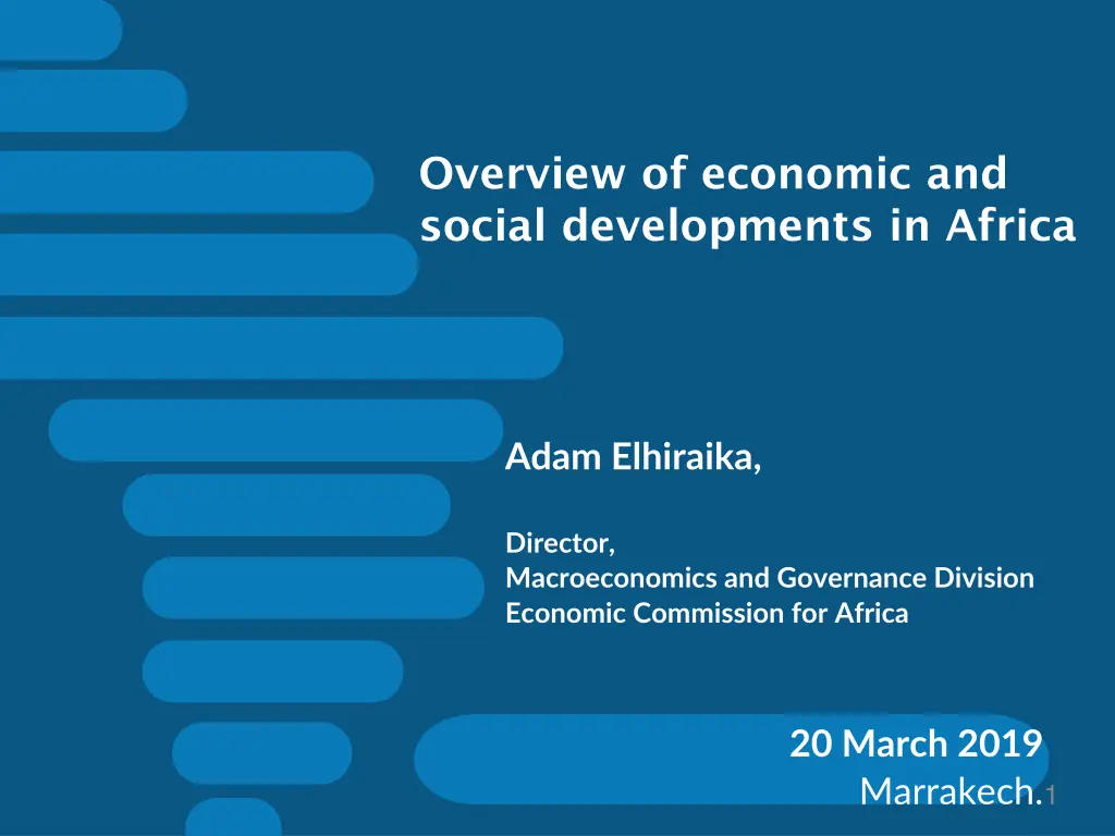 overview of economic and social developments