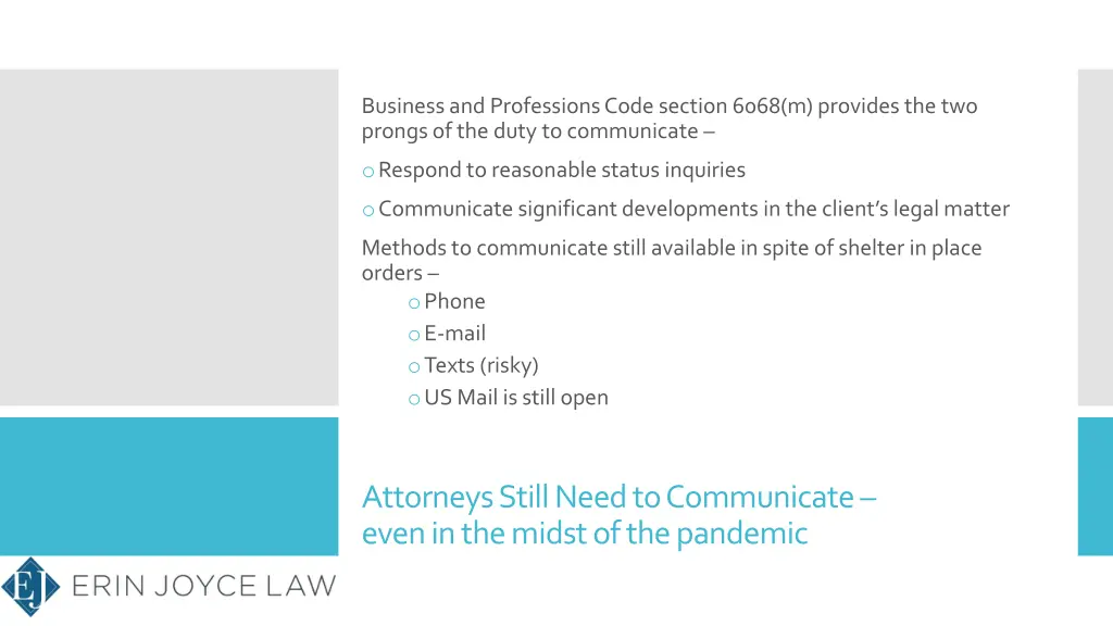 business and professions code section 6068