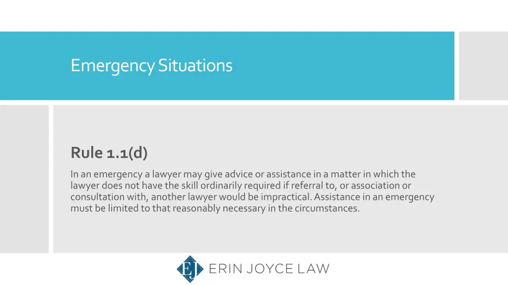 emergency situations