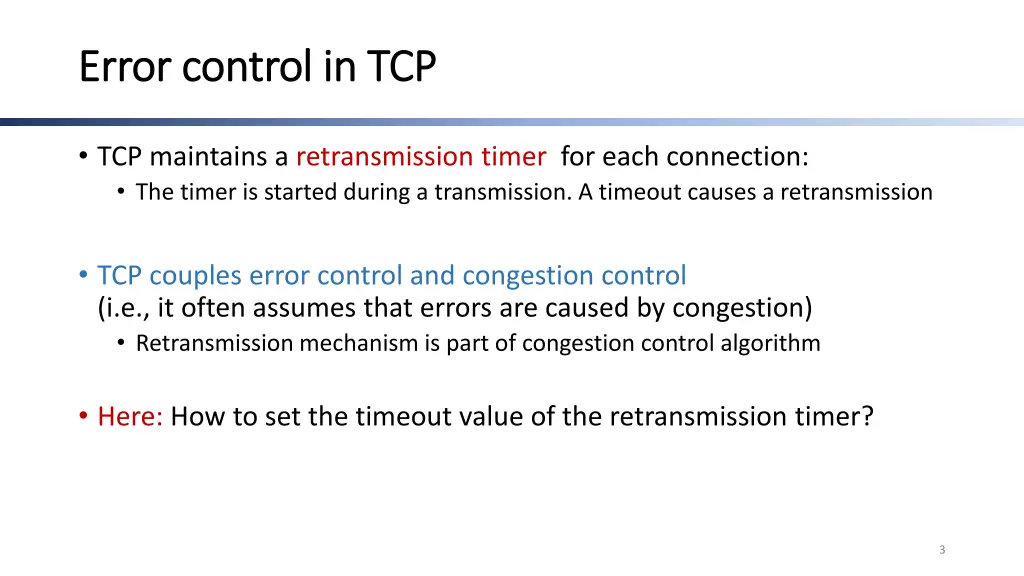 error control in tcp error control in tcp