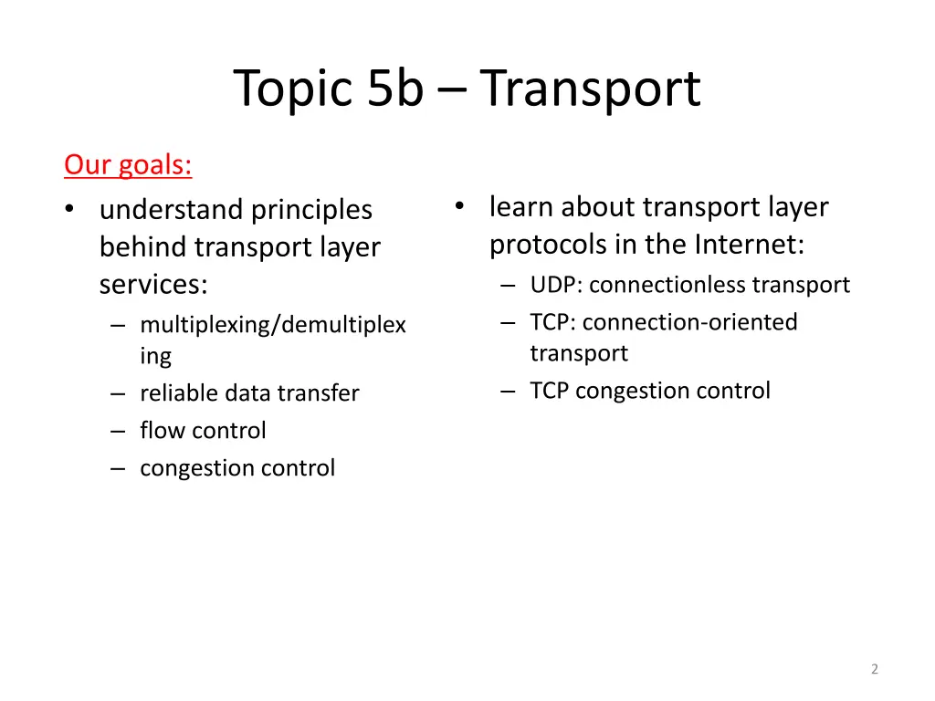topic 5b transport