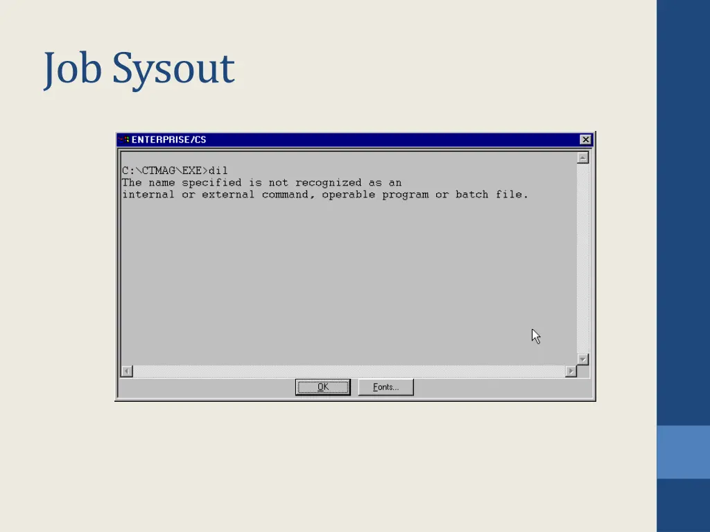 job sysout