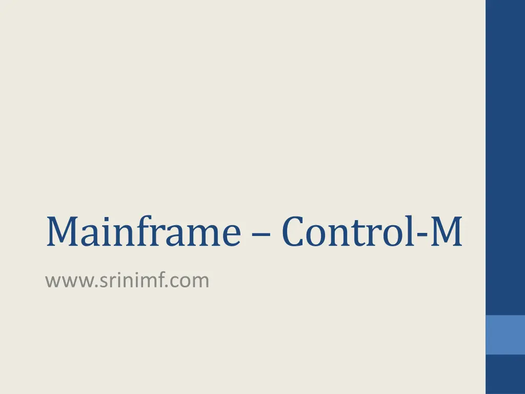 mainframe control m