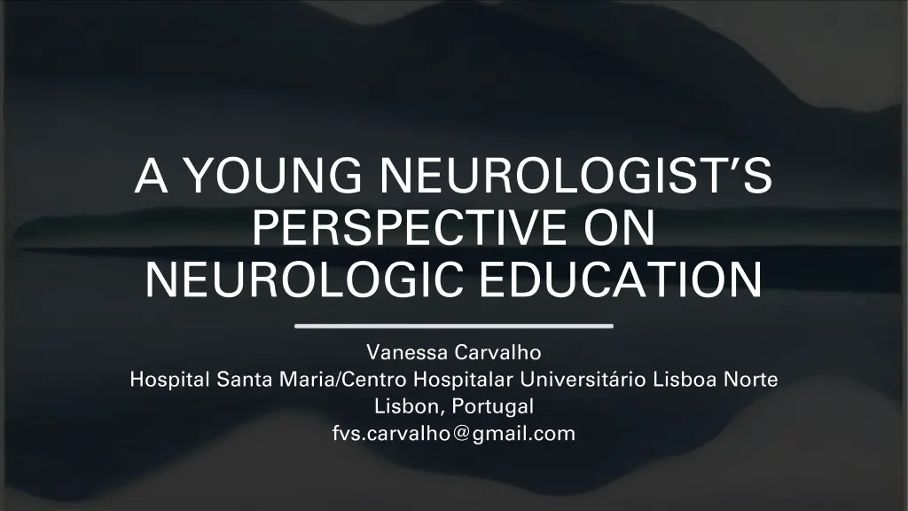 a young neurologist s perspective on neurologic