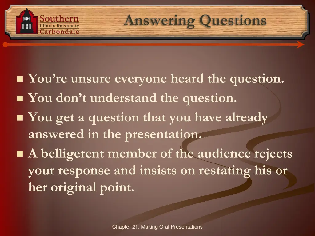 answering questions