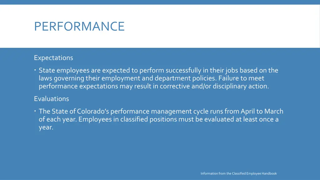 performance