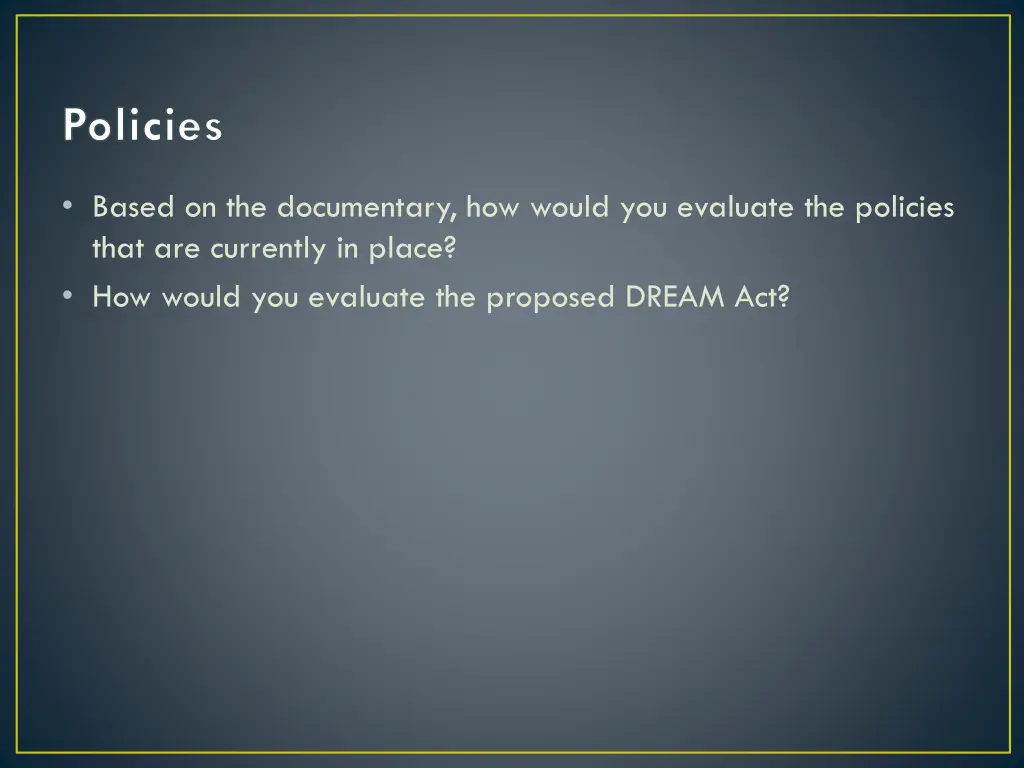 policies