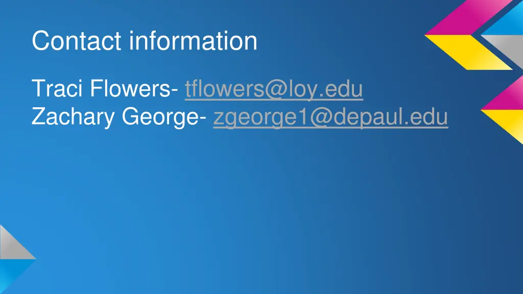 contact information