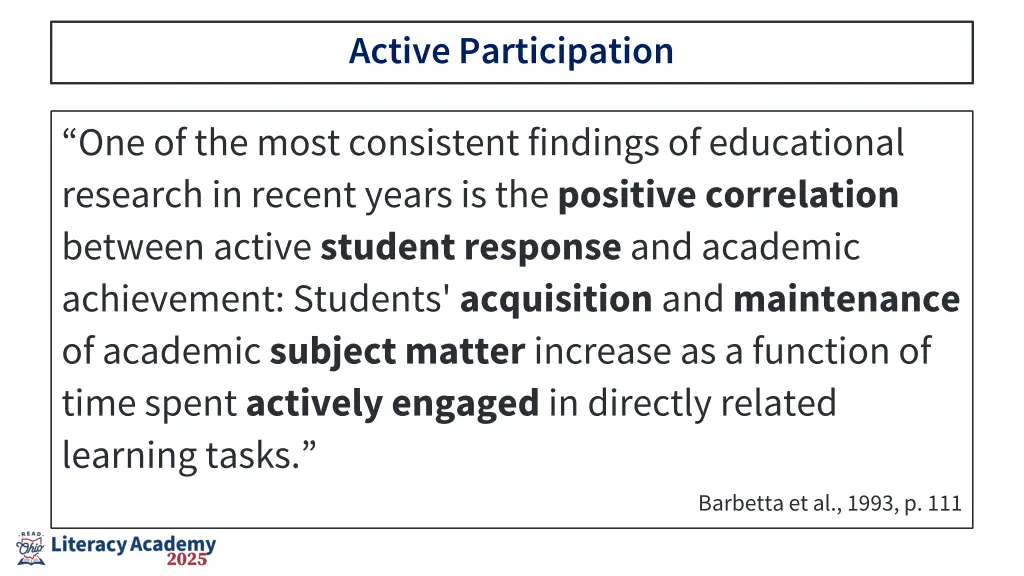 active participation