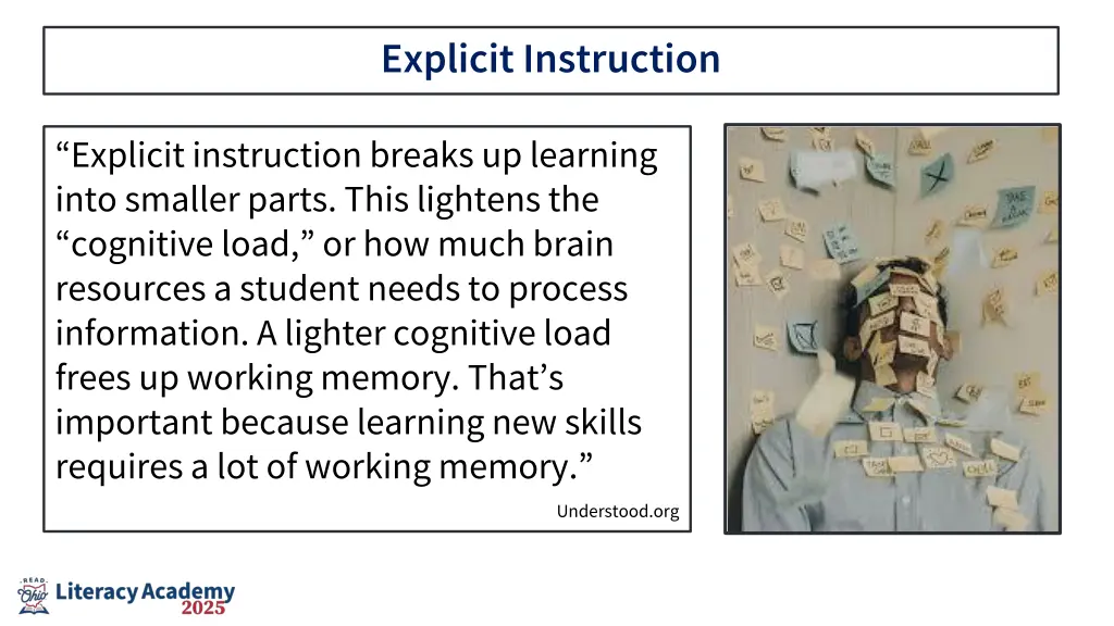 explicit instruction