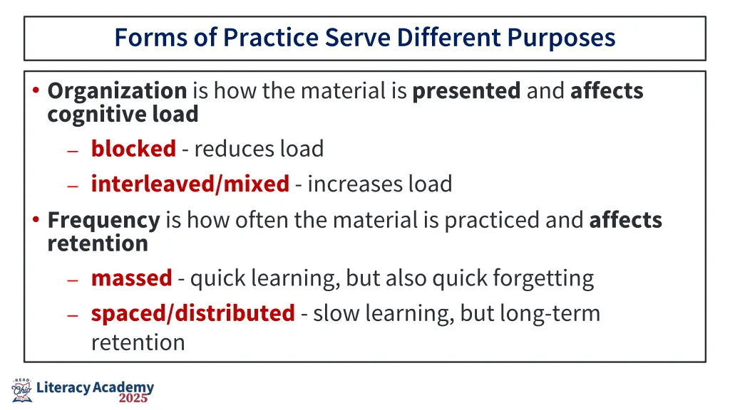 forms of practice serve different purposes