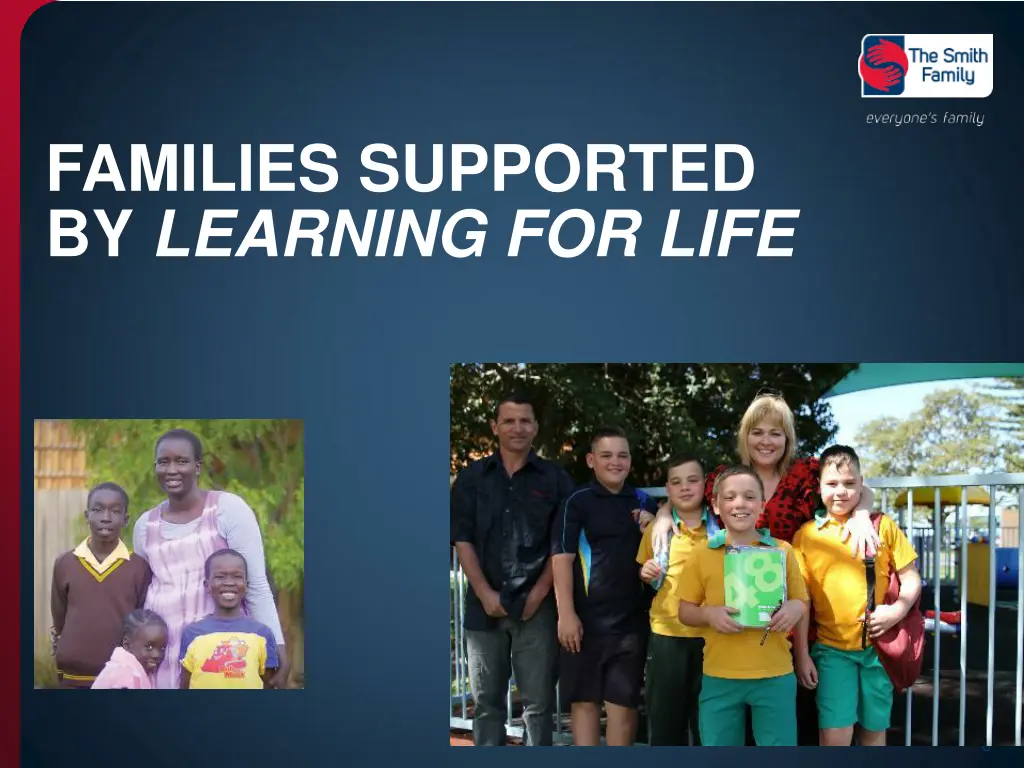 families supported by learning for life