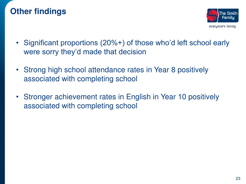 other findings