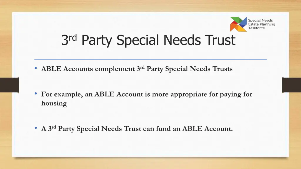 3 rd party special needs trust 1