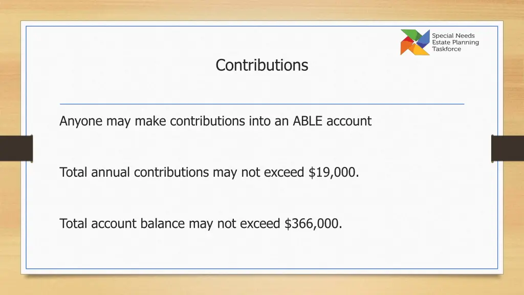 contributions