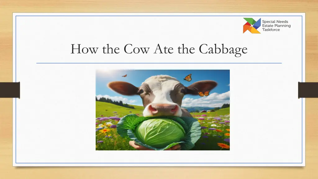 how the cow ate the cabbage