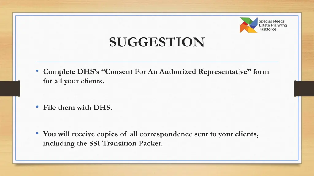 suggestion