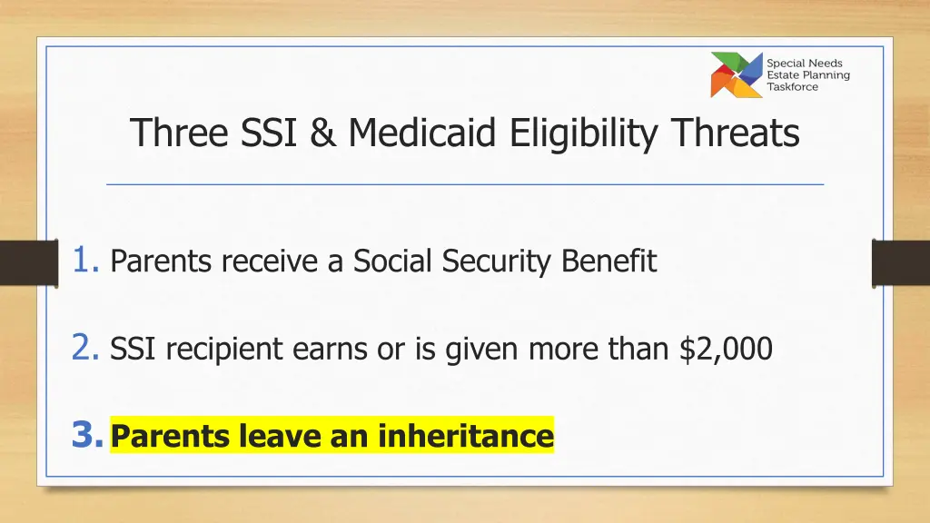 three ssi medicaid eligibility threats 1