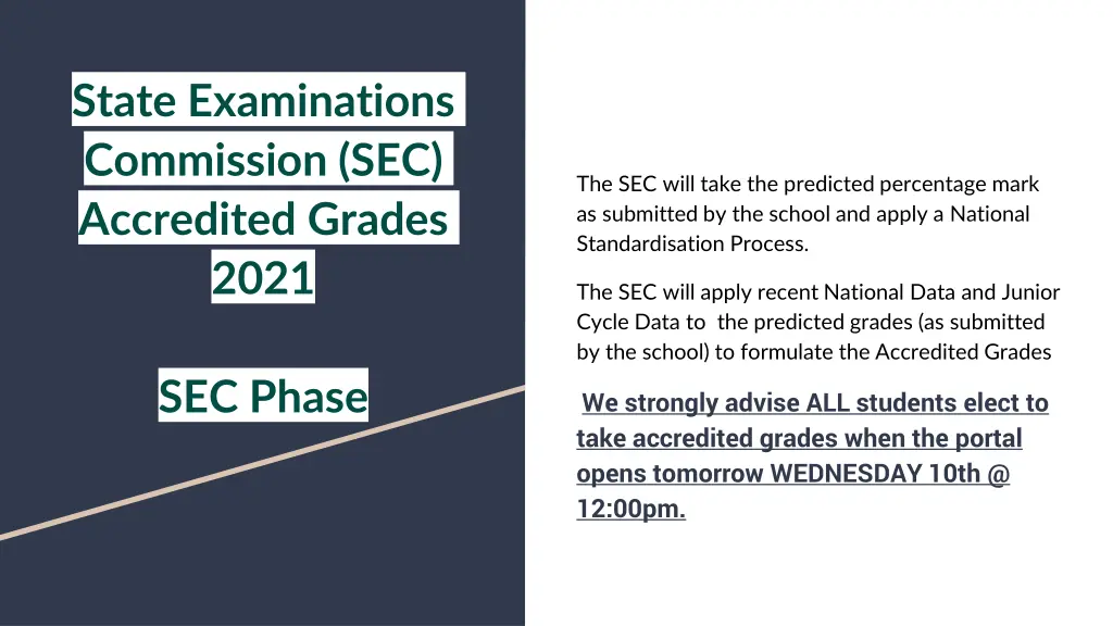 state examinations commission sec accredited 1