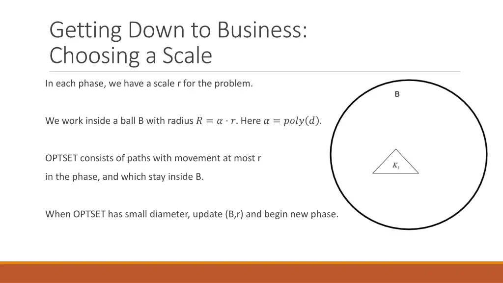 getting down to business choosing a scale