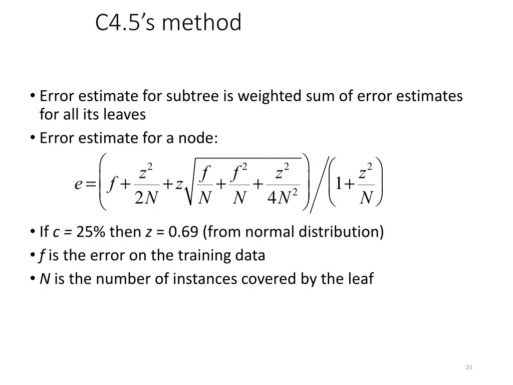c4 5 s method