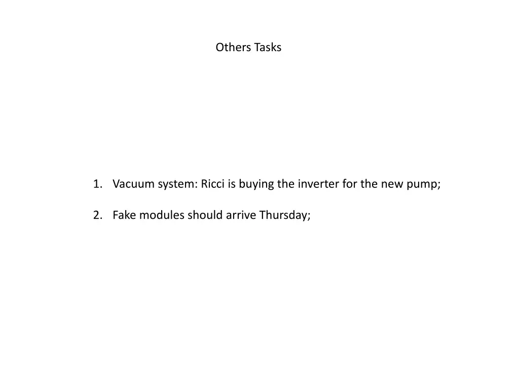 others tasks