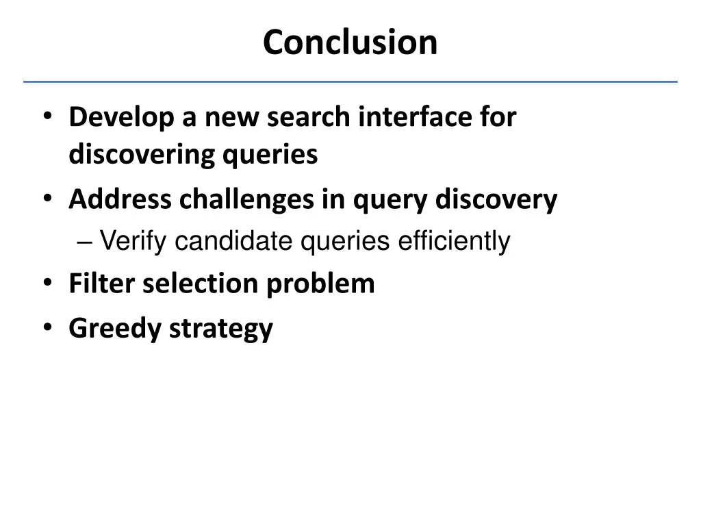 conclusion